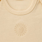Embroidered Romper – Apricot