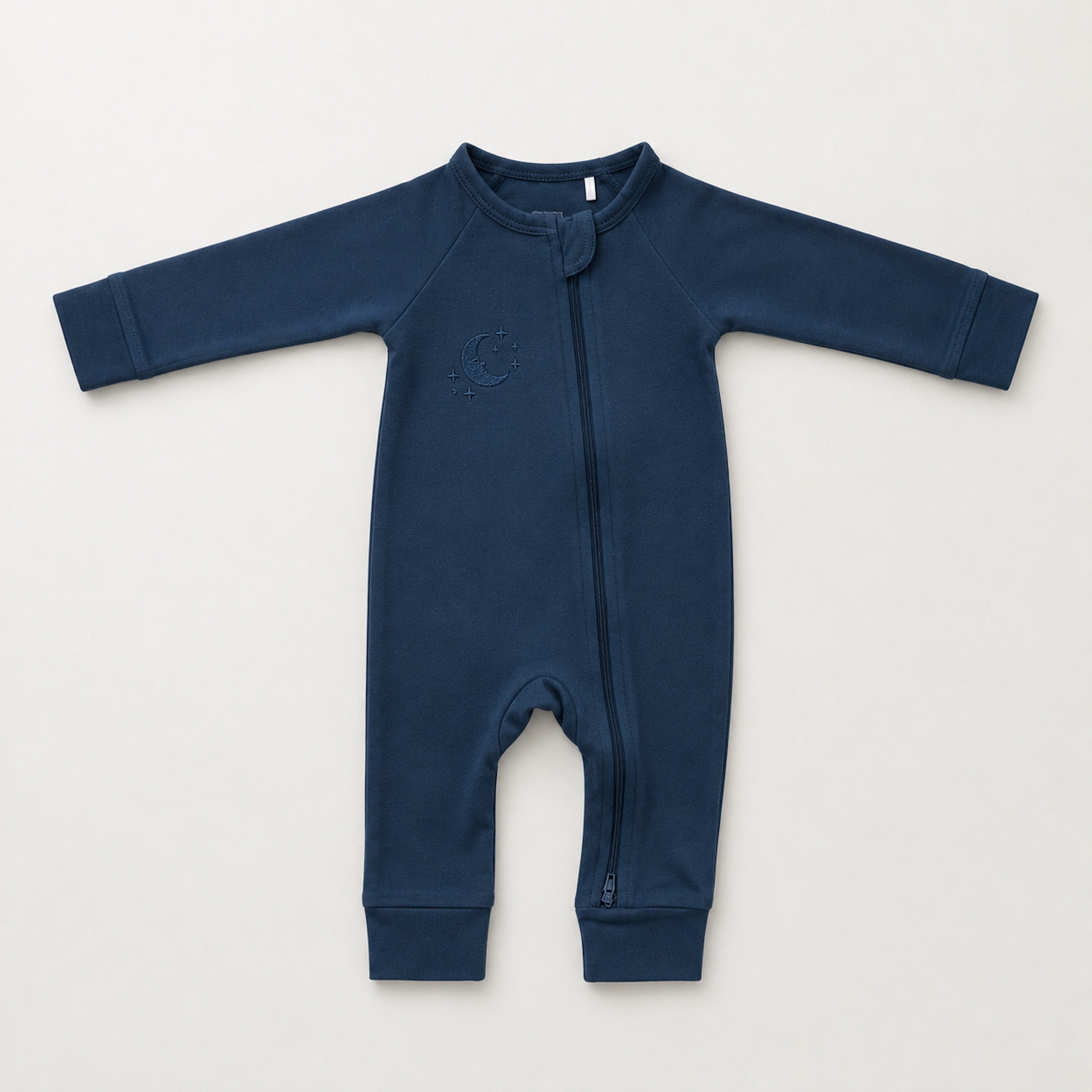 Embroidered Double Zip Pyjama – Deep Teal
