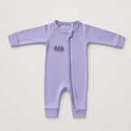Embroidered Double Zip Pyjama – Lavender