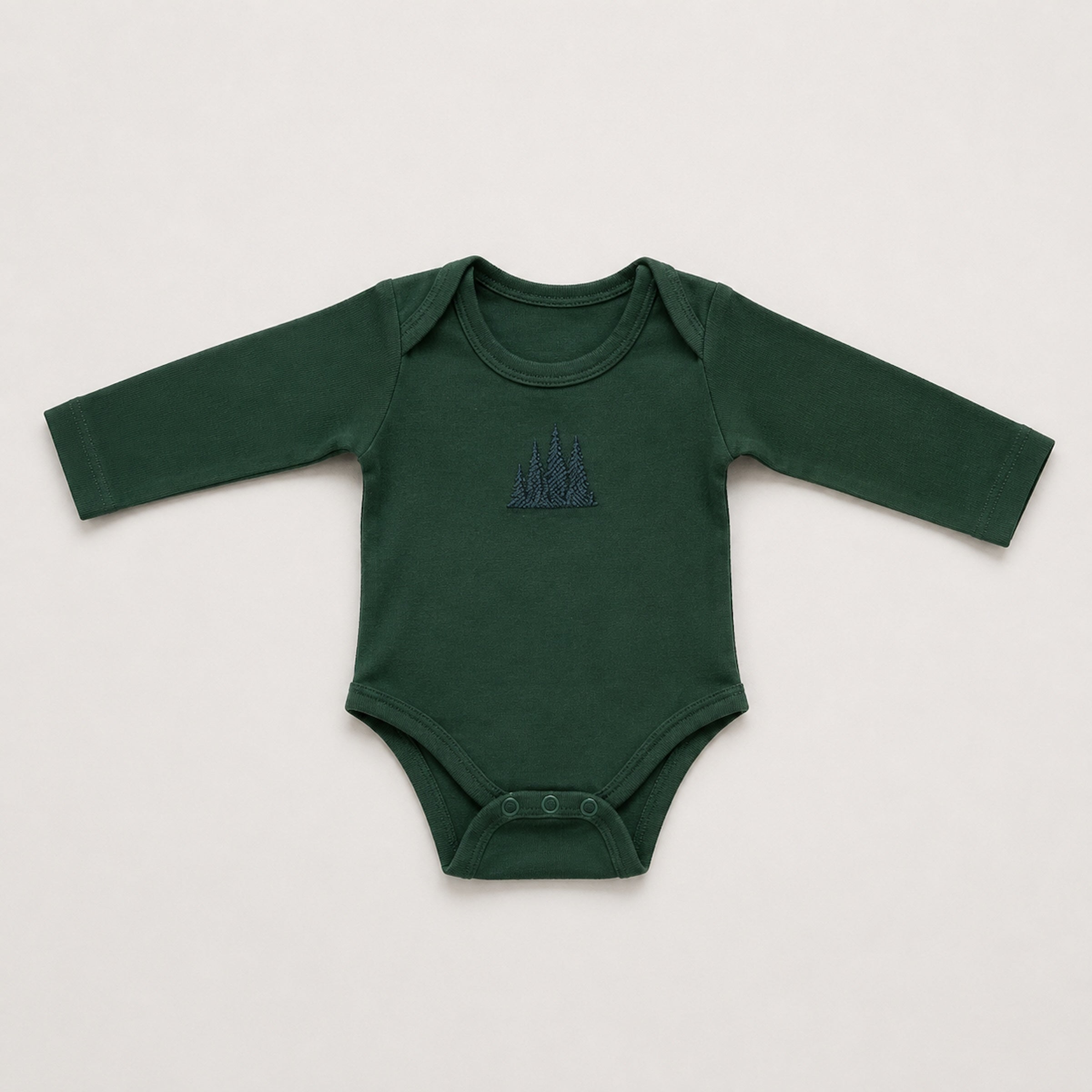 Embroidered Romper – Emerald