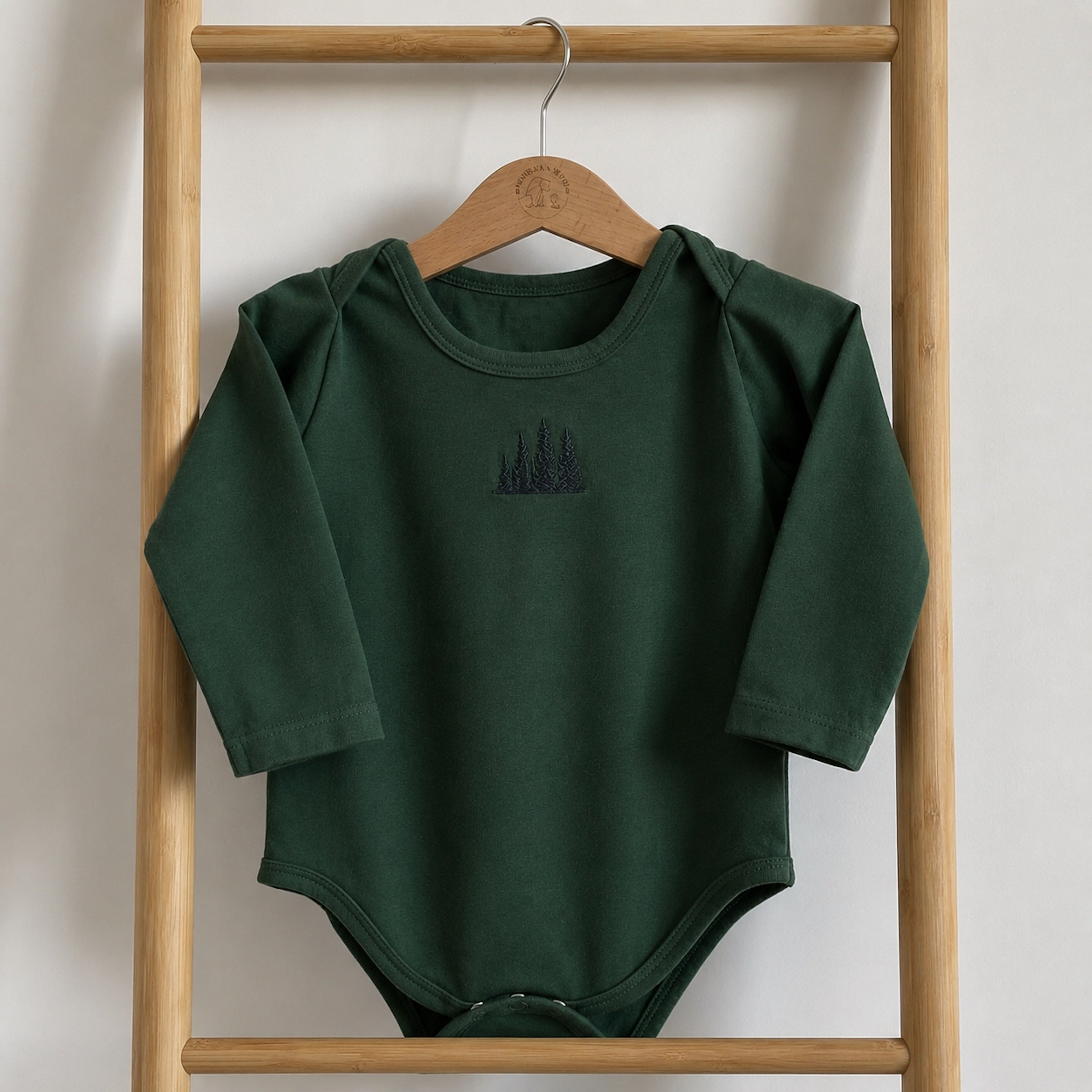 Embroidered Romper – Emerald
