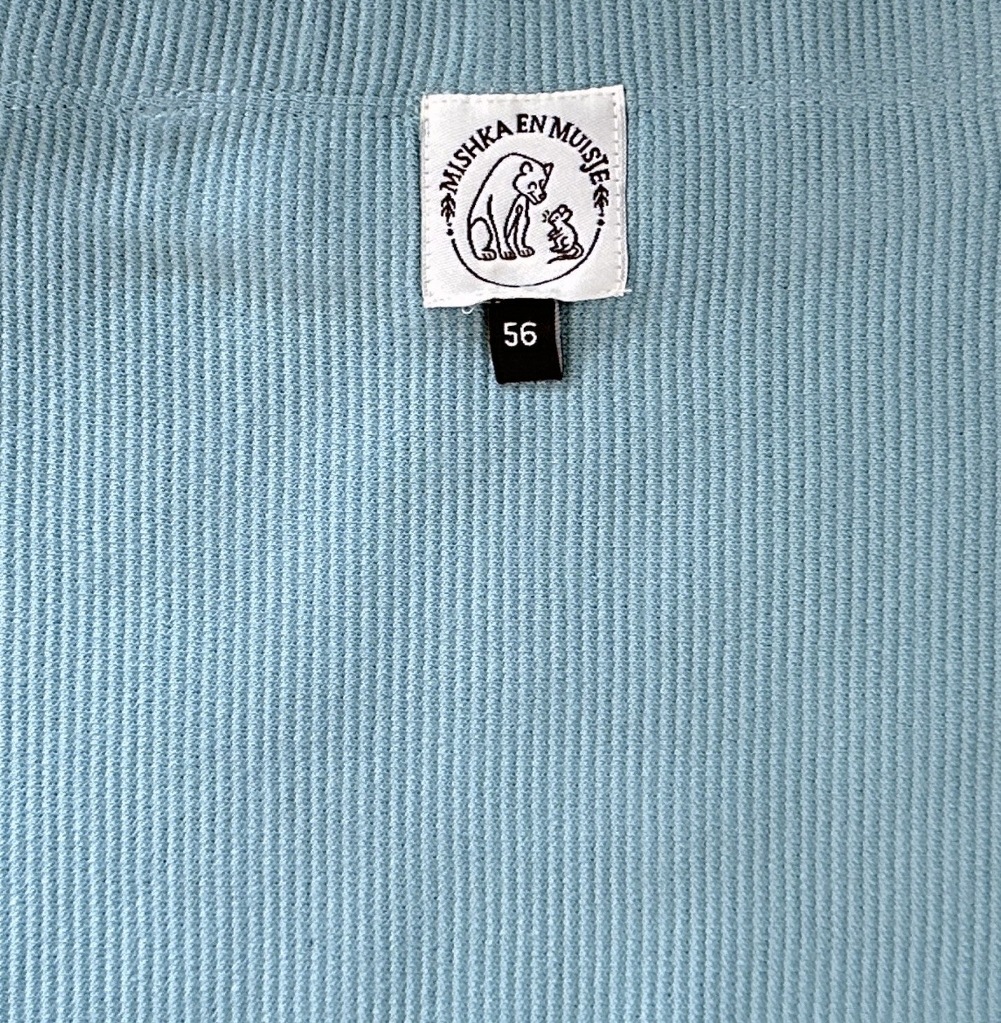 Ribbed Cotton Leggings – Dusty Blue