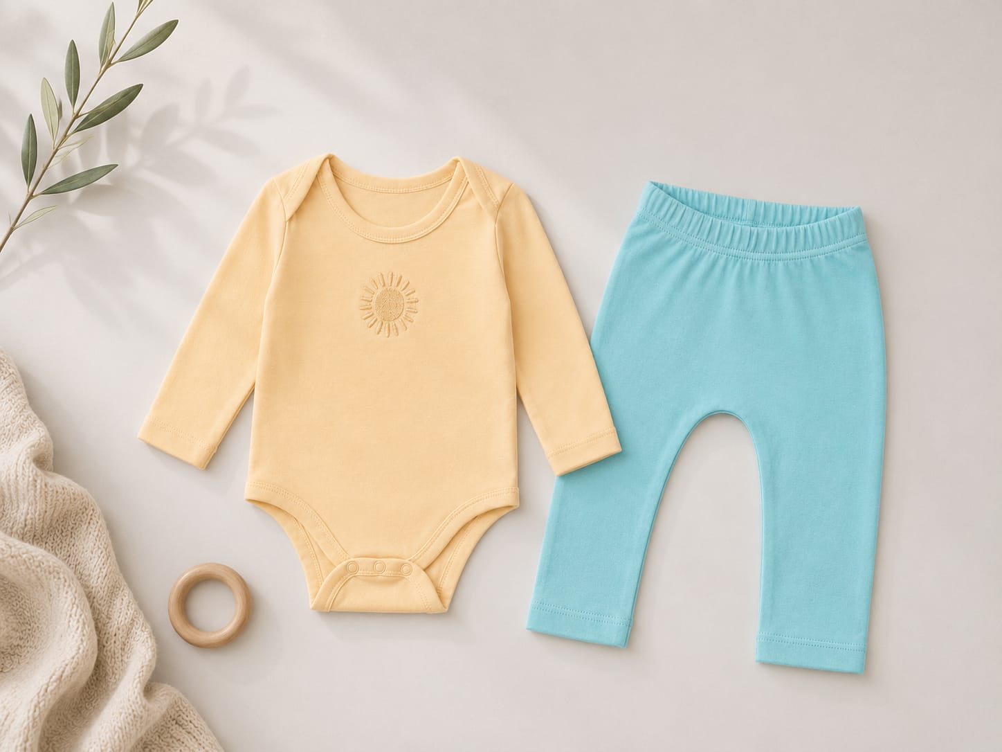 Romper Apricot Glow with embroidery