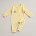 Printed Double Zip Pyjama – Butter Yellow