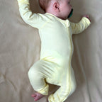 Printed Double Zip Pyjama – Butter Yellow